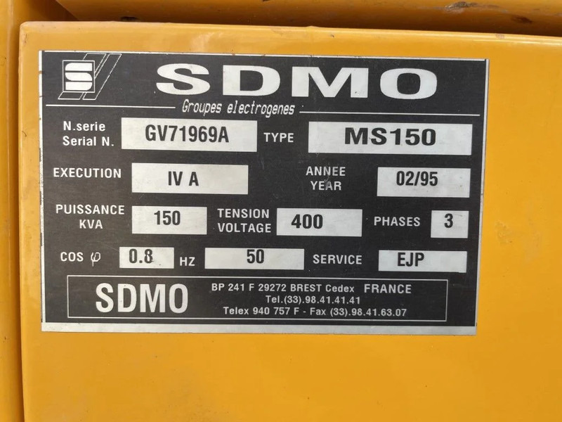 Elektrisk generator SDMO Cummins Leroy Somer 150 kVA silent: bilde 14
