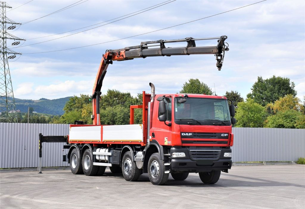 DAF CF 85.410 Pritsche 6,80m + KRAN / FUNK/8x4 DAF CF 85.410 Pritsche 6,80m + KRAN / FUNK/8x4 - Kranbil: bilde 2 DAF CF 85.410 Pritsche 6,80m + KRAN / FUNK/8x4 DAF CF 85.410 Pritsche 6,80m + KRAN / FUNK/8x4 - Kranbil: bilde 2