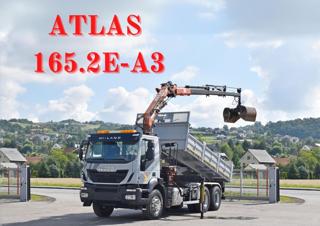 Iveco TRAKKER 410*Kipper 5,20m*ATLAS 165.2E * FUNK/6x4 - Kranbil, Tippbil: bilde 1 Iveco TRAKKER 410*Kipper 5,20m*ATLAS 165.2E * FUNK/6x4 - Kranbil, Tippbil: bilde 1
