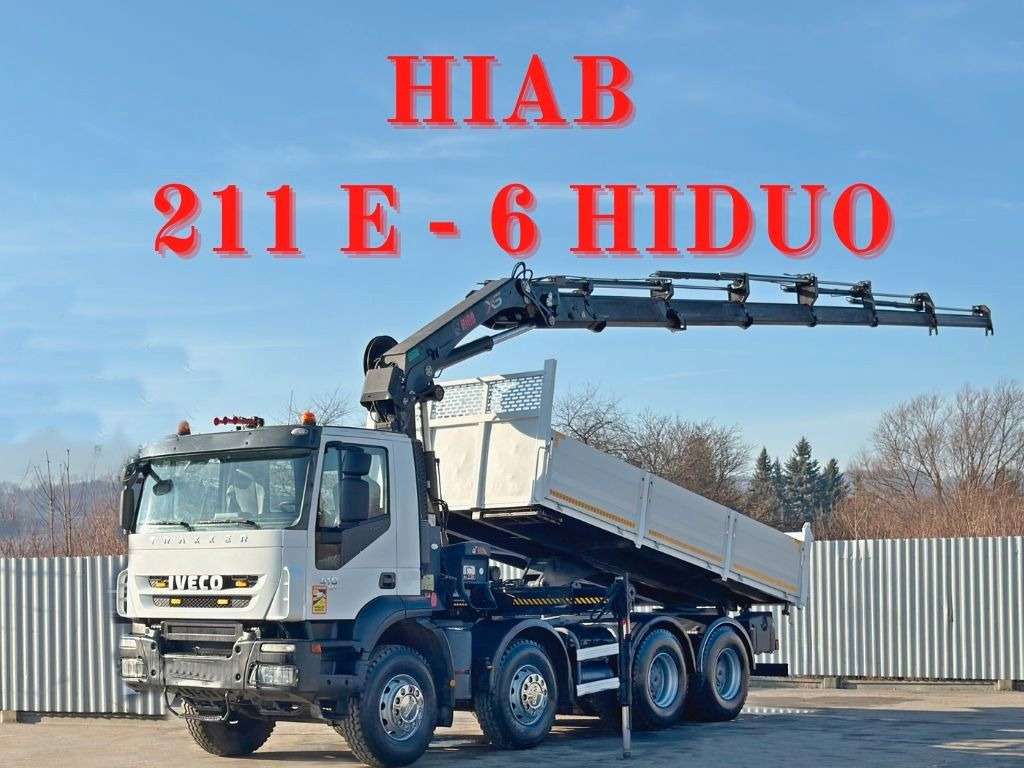 Iveco TRAKKER * HIAB 211 E - 6 HIDUO+ FUNK / 8x4 *TOP - Tippbil, Kranbil: bilde 1 Iveco TRAKKER * HIAB 211 E - 6 HIDUO+ FUNK / 8x4 *TOP - Tippbil, Kranbil: bilde 1