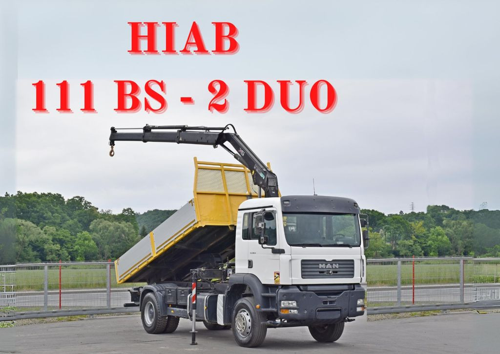 MAN TG 310 A* HIAB 111 BS - 2 DUO * TOPZUSTAND - Tippbil, Kranbil: bilde 1 MAN TG 310 A* HIAB 111 BS - 2 DUO * TOPZUSTAND - Tippbil, Kranbil: bilde 1