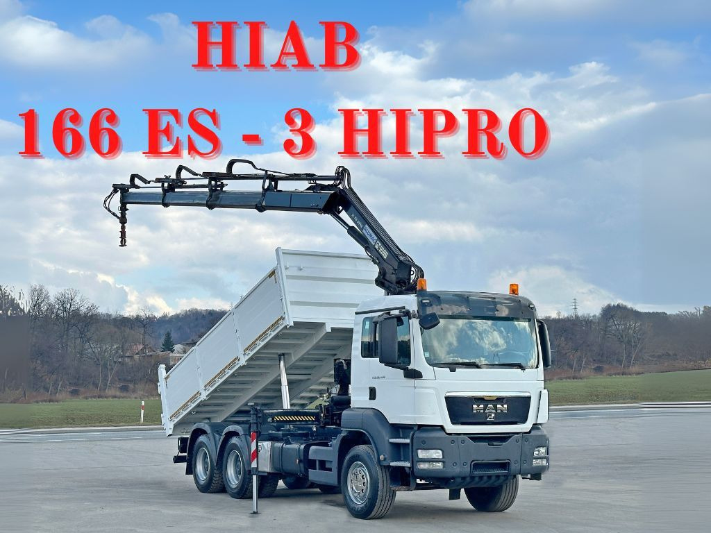 MAN TGS 26.400 * HIAB 166 ES - 3 HIPRO + FUNK * 6x4 - Kranbil, Tippbil: bilde 1 MAN TGS 26.400 * HIAB 166 ES - 3 HIPRO + FUNK * 6x4 - Kranbil, Tippbil: bilde 1