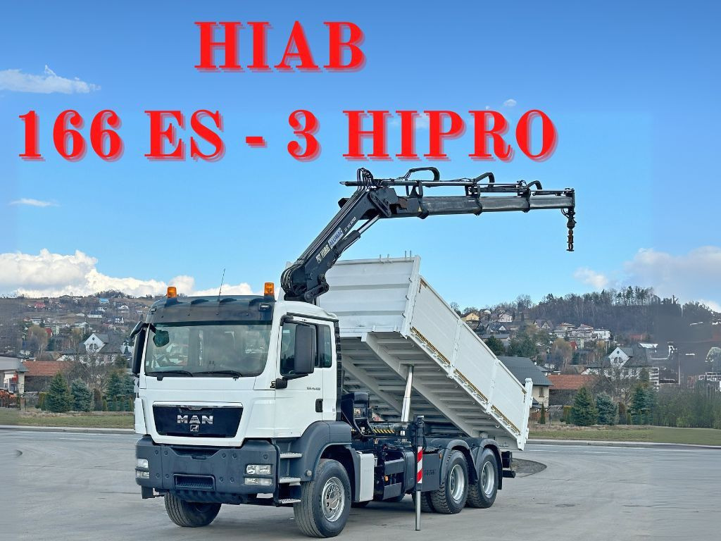 MAN TGS 26.400 * HIAB 166 ES - 3 HIPRO + FUNK * 6x4 - Tippbil, Kranbil: bilde 1 MAN TGS 26.400 * HIAB 166 ES - 3 HIPRO + FUNK * 6x4 - Tippbil, Kranbil: bilde 1