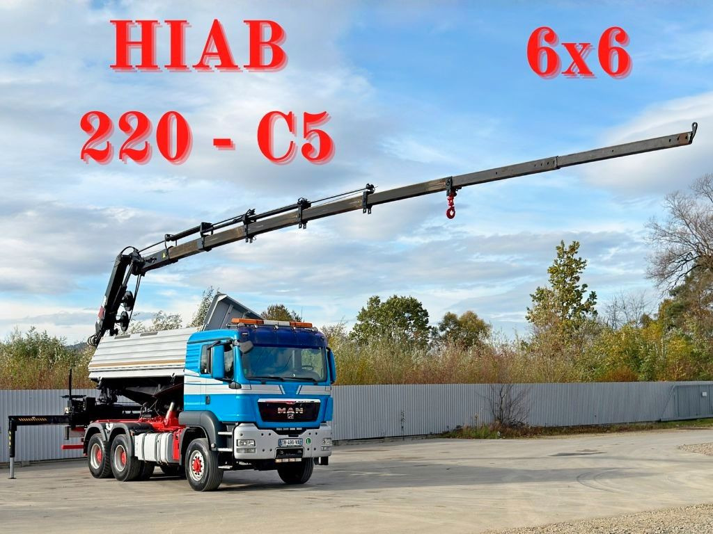 MAN TGS 26.480 * HIAB 220 - C5 + FUNK / 6x6 - Kranbil: bilde 1 MAN TGS 26.480 * HIAB 220 - C5 + FUNK / 6x6 - Kranbil: bilde 1
