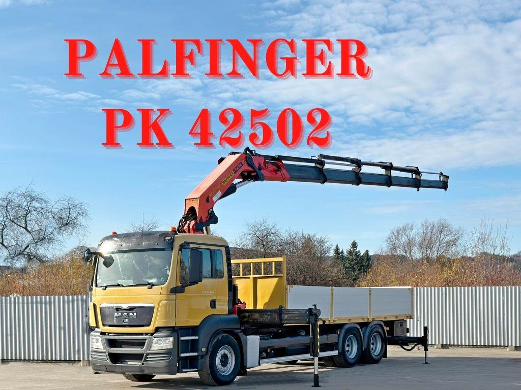 MAN TGS 28.440 Pritsche 6,55* PALFINGER PK 4502 - Kranbil: bilde 1 MAN TGS 28.440 Pritsche 6,55* PALFINGER PK 4502 - Kranbil: bilde 1