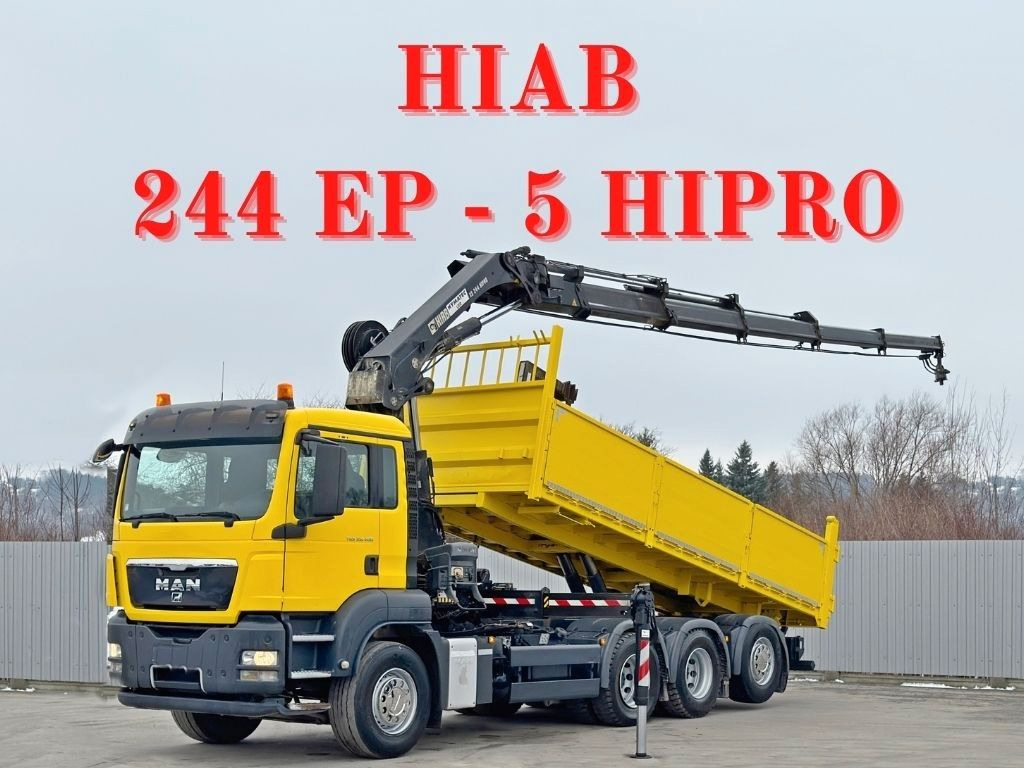 MAN TGS 35.400 * HIAB 244 EP - 5 HIPRO + FUNK * 8x4 - Kranbil: bilde 1 MAN TGS 35.400 * HIAB 244 EP - 5 HIPRO + FUNK * 8x4 - Kranbil: bilde 1