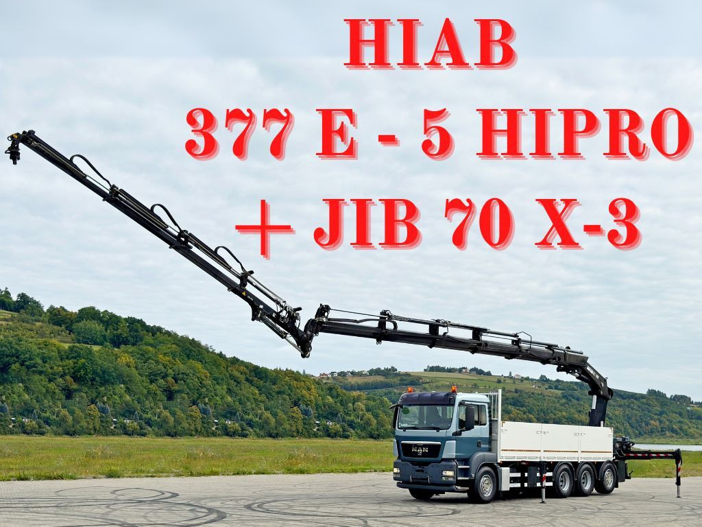 MAN TGS 35.400*HIAB 377 E-5 HIPRO+JIB 70X-3FUNK /8x4 - Kranbil: bilde 1 MAN TGS 35.400*HIAB 377 E-5 HIPRO+JIB 70X-3FUNK /8x4 - Kranbil: bilde 1