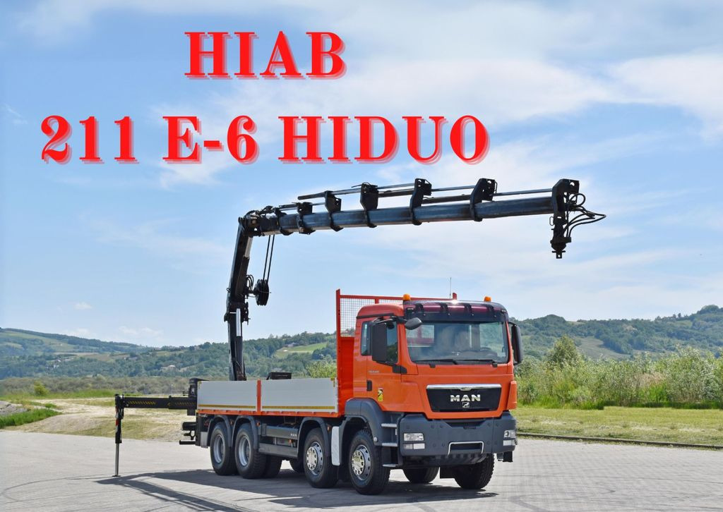 MAN TGS 35.440 * HIAB 211 E-6 HIDUO +FUNK / 8x4 - Kranbil, Planbil: bilde 1 MAN TGS 35.440 * HIAB 211 E-6 HIDUO +FUNK / 8x4 - Kranbil, Planbil: bilde 1