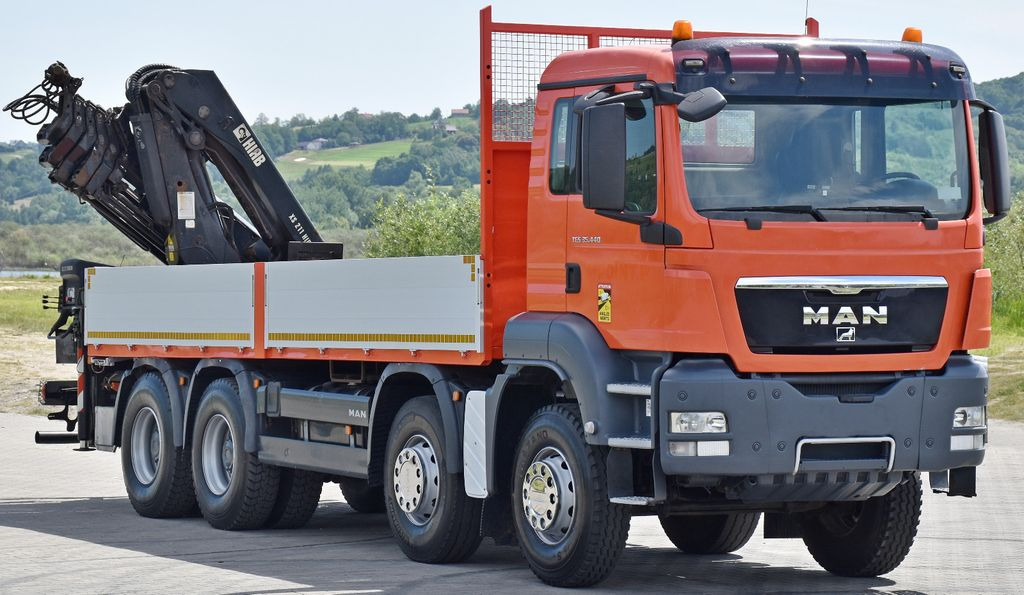 MAN TGS 35.440 * HIAB 211 E-6 HIDUO +FUNK / 8x4 - Kranbil, Planbil: bilde 3 MAN TGS 35.440 * HIAB 211 E-6 HIDUO +FUNK / 8x4 - Kranbil, Planbil: bilde 3