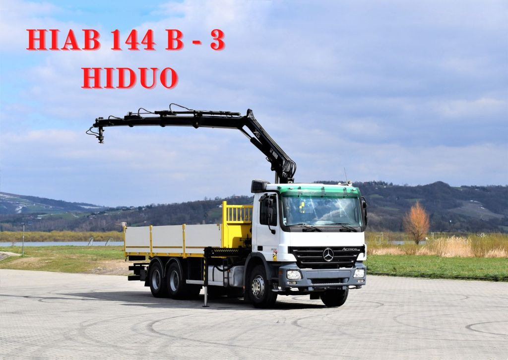 Mercedes-Benz ACTROS 2632 * HIAB 144B-3HIDUO+FUNK / 6x4 Mercedes-Benz ACTROS 2632 * HIAB 144B-3HIDUO+FUNK / 6x4 - Kranbil, Planbil: bilde 1 Mercedes-Benz ACTROS 2632 * HIAB 144B-3HIDUO+FUNK / 6x4 Mercedes-Benz ACTROS 2632 * HIAB 144B-3HIDUO+FUNK / 6x4 - Kranbil, Planbil: bilde 1