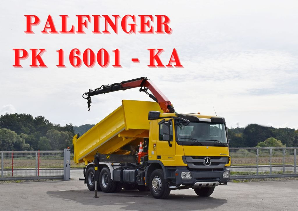 Mercedes-Benz ACTROS 2644 * PK 16001 - K A/FUNK * 6x4 - Tippbil, Kranbil: bilde 1 Mercedes-Benz ACTROS 2644 * PK 16001 - K A/FUNK * 6x4 - Tippbil, Kranbil: bilde 1