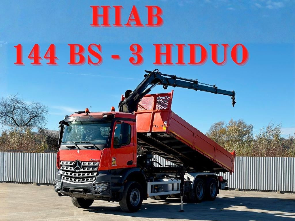 Mercedes-Benz AROCS 2640 *HIAB 144 BS - 3/FUNK + * 6x4 - Kranbil: bilde 1 Mercedes-Benz AROCS 2640 *HIAB 144 BS - 3/FUNK + * 6x4 - Kranbil: bilde 1