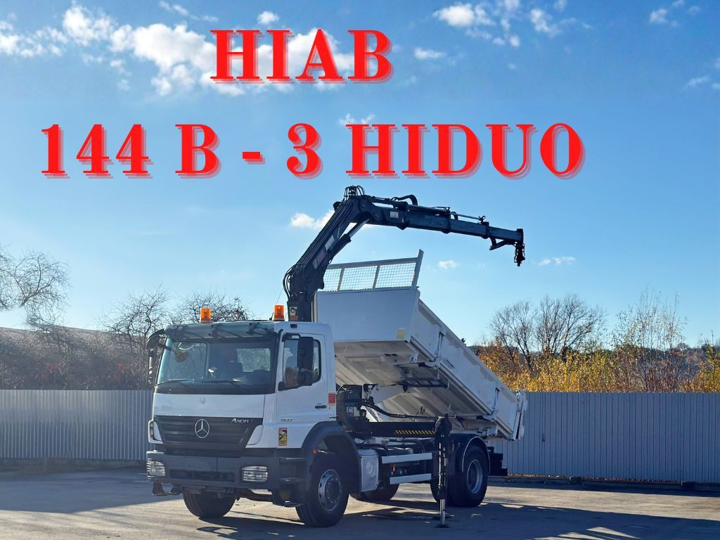 Mercedes-Benz AXOR 1833 * HIAB 144 B - 3 HIDUO + FUNK * TOP - Kranbil: bilde 1 Mercedes-Benz AXOR 1833 * HIAB 144 B - 3 HIDUO + FUNK * TOP - Kranbil: bilde 1