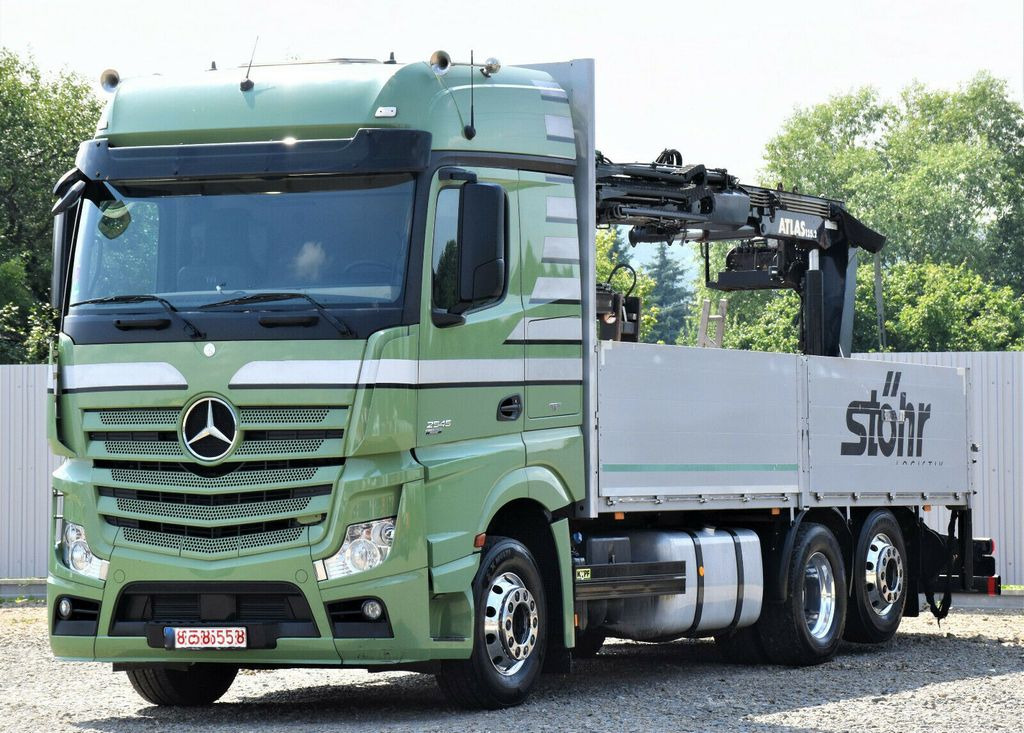 Mercedes-Benz Actros 2545 Pritsche 6,60m + ATLAS 125.2 - Kranbil, Planbil: bilde 3 Mercedes-Benz Actros 2545 Pritsche 6,60m + ATLAS 125.2 - Kranbil, Planbil: bilde 3