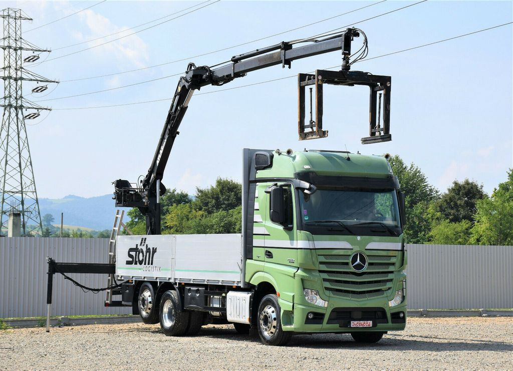 Mercedes-Benz Actros 2545 Pritsche 6,60m + ATLAS 125.2 - Kranbil, Planbil: bilde 2 Mercedes-Benz Actros 2545 Pritsche 6,60m + ATLAS 125.2 - Kranbil, Planbil: bilde 2