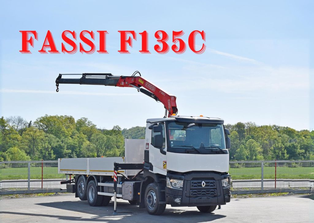 Renault C 380 * PRITSCHE 7,05 m* FASSI F 135C + FUNK - Kranbil: bilde 1 Renault C 380 * PRITSCHE 7,05 m* FASSI F 135C + FUNK - Kranbil: bilde 1