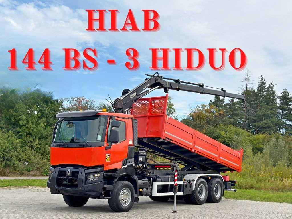 Renault K 380 * HIAB 144 BS - 3 HIDUO + FUNK * 6x4 * TOP - Kranbil: bilde 1 Renault K 380 * HIAB 144 BS - 3 HIDUO + FUNK * 6x4 * TOP - Kranbil: bilde 1