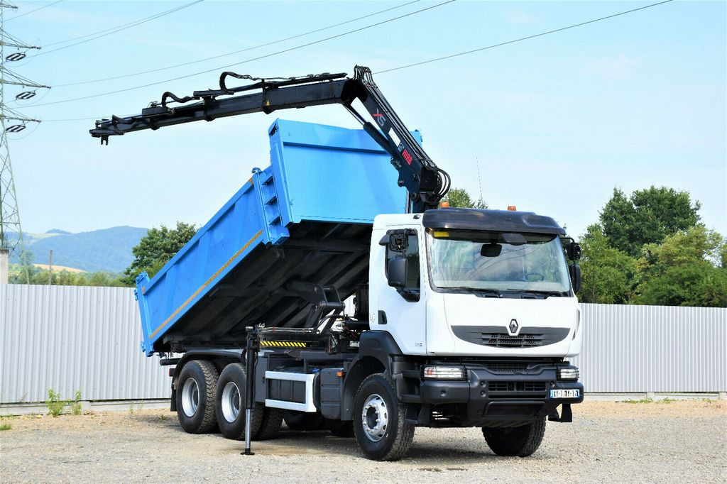 Renault KERAX 370 DXI* HIAB 122B-3 HIDUO/FUNK * 6x4 - Tippbil, Kranbil: bilde 2 Renault KERAX 370 DXI* HIAB 122B-3 HIDUO/FUNK * 6x4 - Tippbil, Kranbil: bilde 2