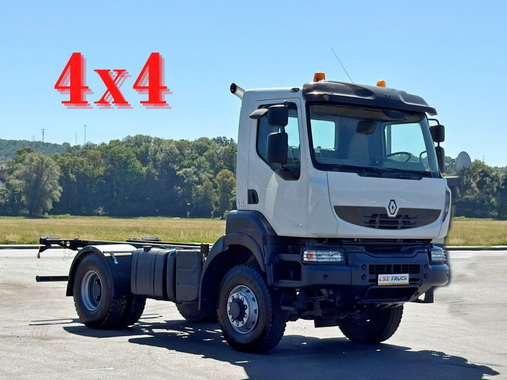 Renault KERAX 370 * FAHRGESTELL 4,55 m / 4x4*TOPZUSTAND - Chassis lastebil: bilde 1 Renault KERAX 370 * FAHRGESTELL 4,55 m / 4x4*TOPZUSTAND - Chassis lastebil: bilde 1