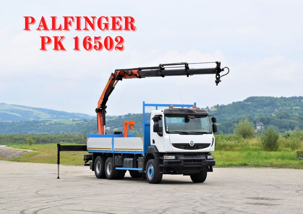 Renault KERAX 370 *PK 16502 + FUNK / 6x4 * TOP - Kranbil, Planbil: bilde 1 Renault KERAX 370 *PK 16502 + FUNK / 6x4 * TOP - Kranbil, Planbil: bilde 1