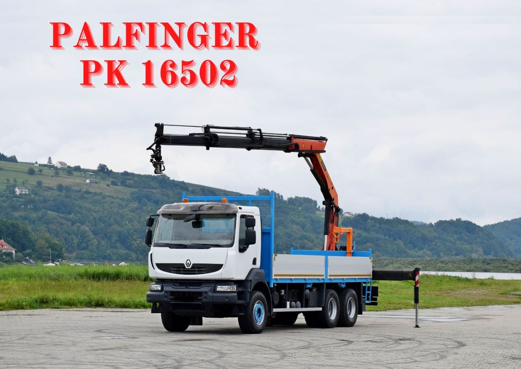 Renault KERAX 370 *PK 16502 + FUNK / 6x4 * TOP - Kranbil, Planbil: bilde 1 Renault KERAX 370 *PK 16502 + FUNK / 6x4 * TOP - Kranbil, Planbil: bilde 1
