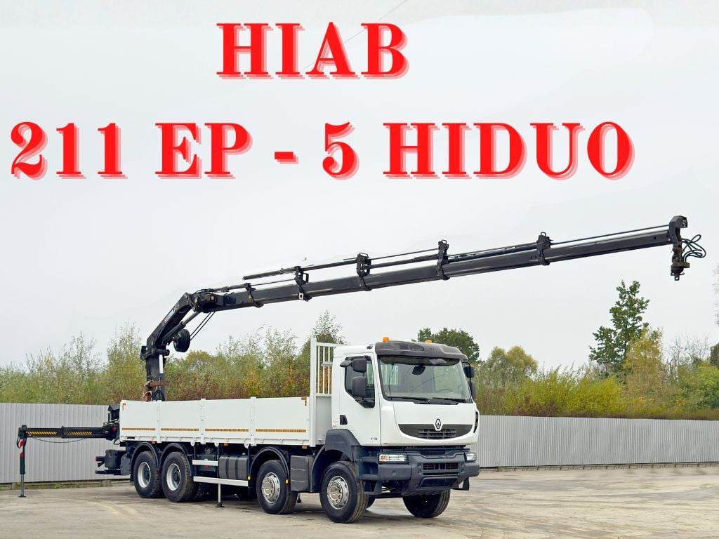 Renault KERAX 430 * HIAB 211 EP-5 HIDUO /FUNK *8x4 - Kranbil: bilde 1 Renault KERAX 430 * HIAB 211 EP-5 HIDUO /FUNK *8x4 - Kranbil: bilde 1