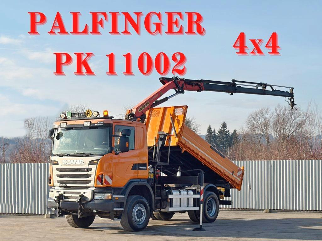 Scania G 360 * KIPPER 4,15m * PALFINGER PK 11002/ 4x4 - Kranbil: bilde 1 Scania G 360 * KIPPER 4,15m * PALFINGER PK 11002/ 4x4 - Kranbil: bilde 1