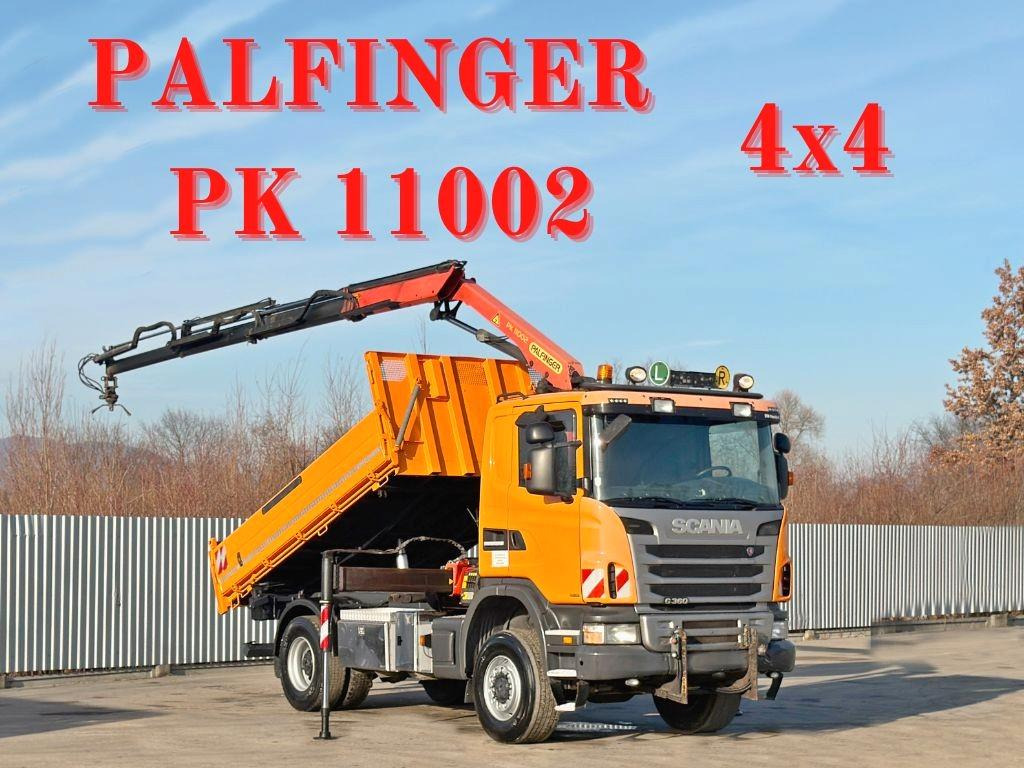 Scania G 360 * KIPPER 4,15m * PALFINGER PK 11002/ 4x4 - Kranbil: bilde 1 Scania G 360 * KIPPER 4,15m * PALFINGER PK 11002/ 4x4 - Kranbil: bilde 1