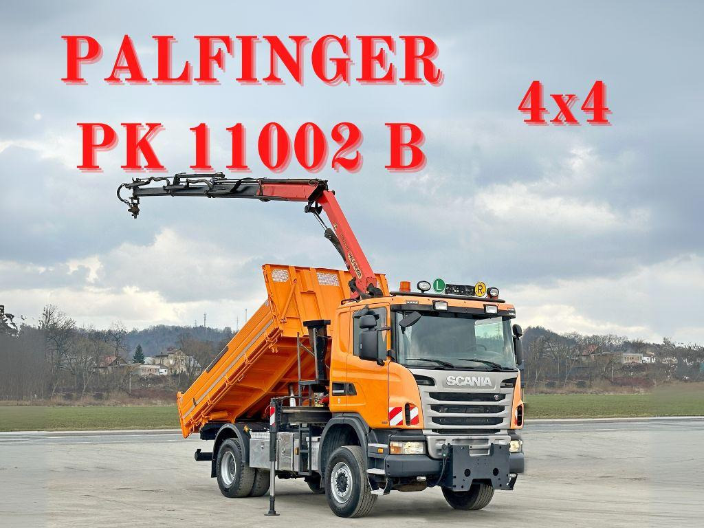 Scania G360 Kipper 4,10m *PK 11002 B + FUNK *4x4 Scania G360 Kipper 4,10m *PK 11002 B + FUNK *4x4 - Tippbil, Kranbil: bilde 1 Scania G360 Kipper 4,10m *PK 11002 B + FUNK *4x4 Scania G360 Kipper 4,10m *PK 11002 B + FUNK *4x4 - Tippbil, Kranbil: bilde 1