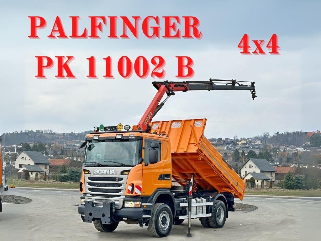 Scania G360 Kipper 4,10m *PK 11002 B + FUNK *4x4 Scania G360 Kipper 4,10m *PK 11002 B + FUNK *4x4 - Kranbil, Tippbil: bilde 1 Scania G360 Kipper 4,10m *PK 11002 B + FUNK *4x4 Scania G360 Kipper 4,10m *PK 11002 B + FUNK *4x4 - Kranbil, Tippbil: bilde 1