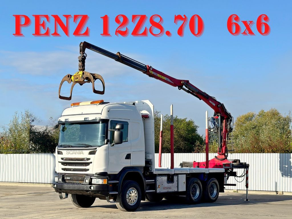 Scania G490* HOLZTRANSPORTER * PENZ 12Z8.70* 6x6 - Kranbil: bilde 1 Scania G490* HOLZTRANSPORTER * PENZ 12Z8.70* 6x6 - Kranbil: bilde 1