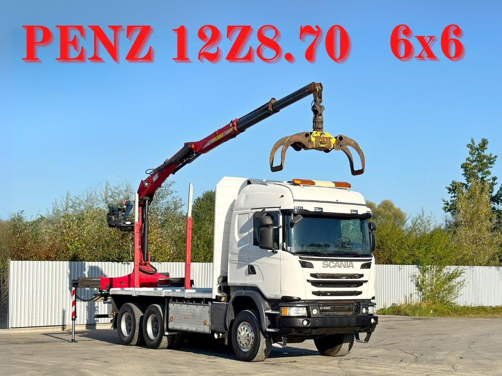 Scania G490* HOLZTRANSPORTER * PENZ 12Z8.70* 6x6 - Tømmerbil, Kranbil: bilde 1 Scania G490* HOLZTRANSPORTER * PENZ 12Z8.70* 6x6 - Tømmerbil, Kranbil: bilde 1