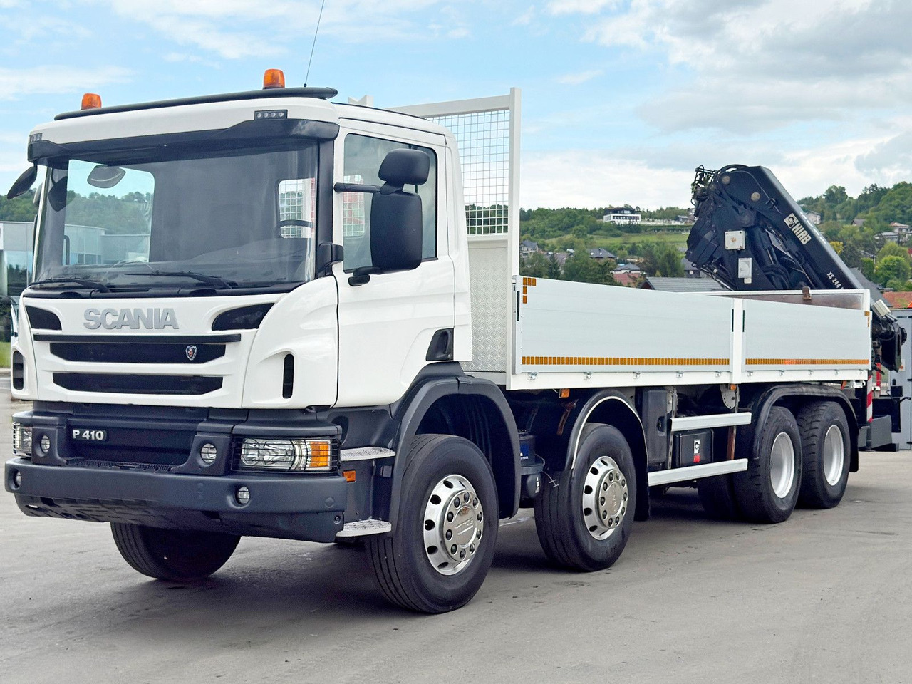 Scania P 410*PLATFORM 7,00m*HIAB 244 E-5 HIPRO+FUNK/8x4 Scania P 410*PRITSCHE 7,00m*HIAB 244 E-5 HIPRO+FUNK/8x4 - Kranbil, Planbil: bilde 4 Scania P 410*PLATFORM 7,00m*HIAB 244 E-5 HIPRO+FUNK/8x4 Scania P 410*PRITSCHE 7,00m*HIAB 244 E-5 HIPRO+FUNK/8x4 - Kranbil, Planbil: bilde 4