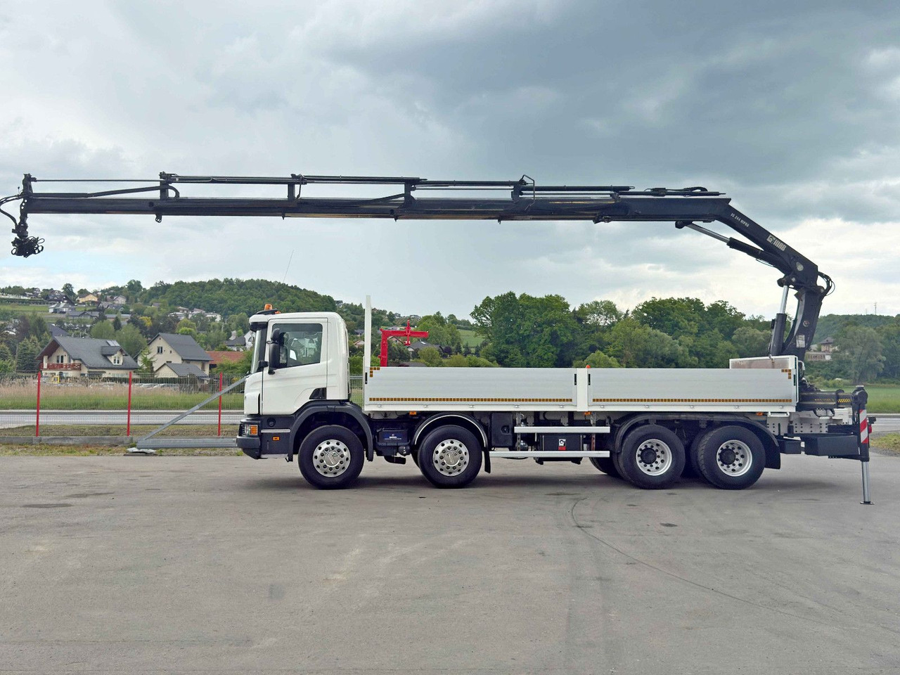 Scania P 410*PLATFORM 7,00m*HIAB 244 E-5 HIPRO+FUNK/8x4 Scania P 410*PRITSCHE 7,00m*HIAB 244 E-5 HIPRO+FUNK/8x4 - Kranbil, Planbil: bilde 5 Scania P 410*PLATFORM 7,00m*HIAB 244 E-5 HIPRO+FUNK/8x4 Scania P 410*PRITSCHE 7,00m*HIAB 244 E-5 HIPRO+FUNK/8x4 - Kranbil, Planbil: bilde 5