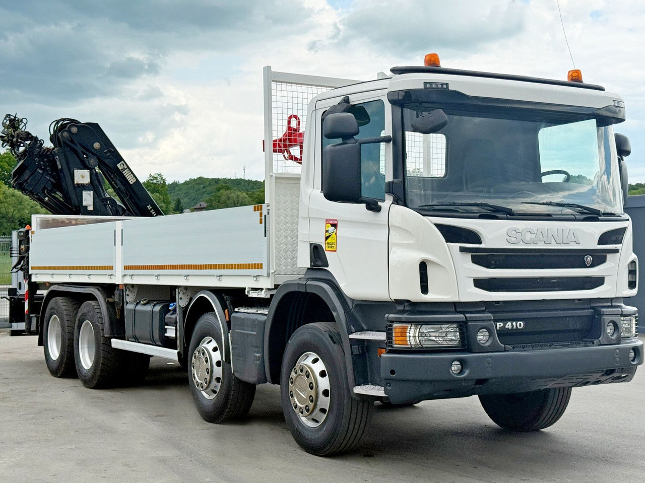 Scania P 410*PLATFORM 7,00m*HIAB 244 E-5 HIPRO+FUNK/8x4 Scania P 410*PRITSCHE 7,00m*HIAB 244 E-5 HIPRO+FUNK/8x4 - Kranbil, Planbil: bilde 3 Scania P 410*PLATFORM 7,00m*HIAB 244 E-5 HIPRO+FUNK/8x4 Scania P 410*PRITSCHE 7,00m*HIAB 244 E-5 HIPRO+FUNK/8x4 - Kranbil, Planbil: bilde 3