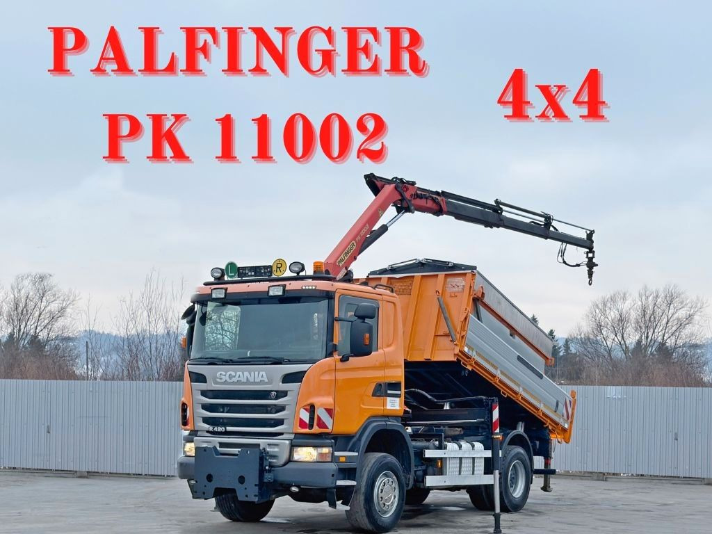 Scania R 420 KIPPER 4,15 m * PK 11002/FUNK * sandblaste - Kranbil: bilde 1 Scania R 420 KIPPER 4,15 m * PK 11002/FUNK * sandblaste - Kranbil: bilde 1