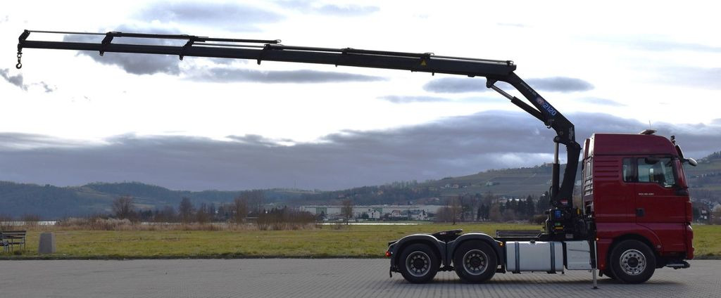 MAN TGX 28.480 Sattelzugmaschine + HMF 2120 K5/FUNK MAN TGX 28.480 Sattelzugmaschine + HMF 2120 K5/FUNK - Trekkvogn: bilde 5 MAN TGX 28.480 Sattelzugmaschine + HMF 2120 K5/FUNK MAN TGX 28.480 Sattelzugmaschine + HMF 2120 K5/FUNK - Trekkvogn: bilde 5