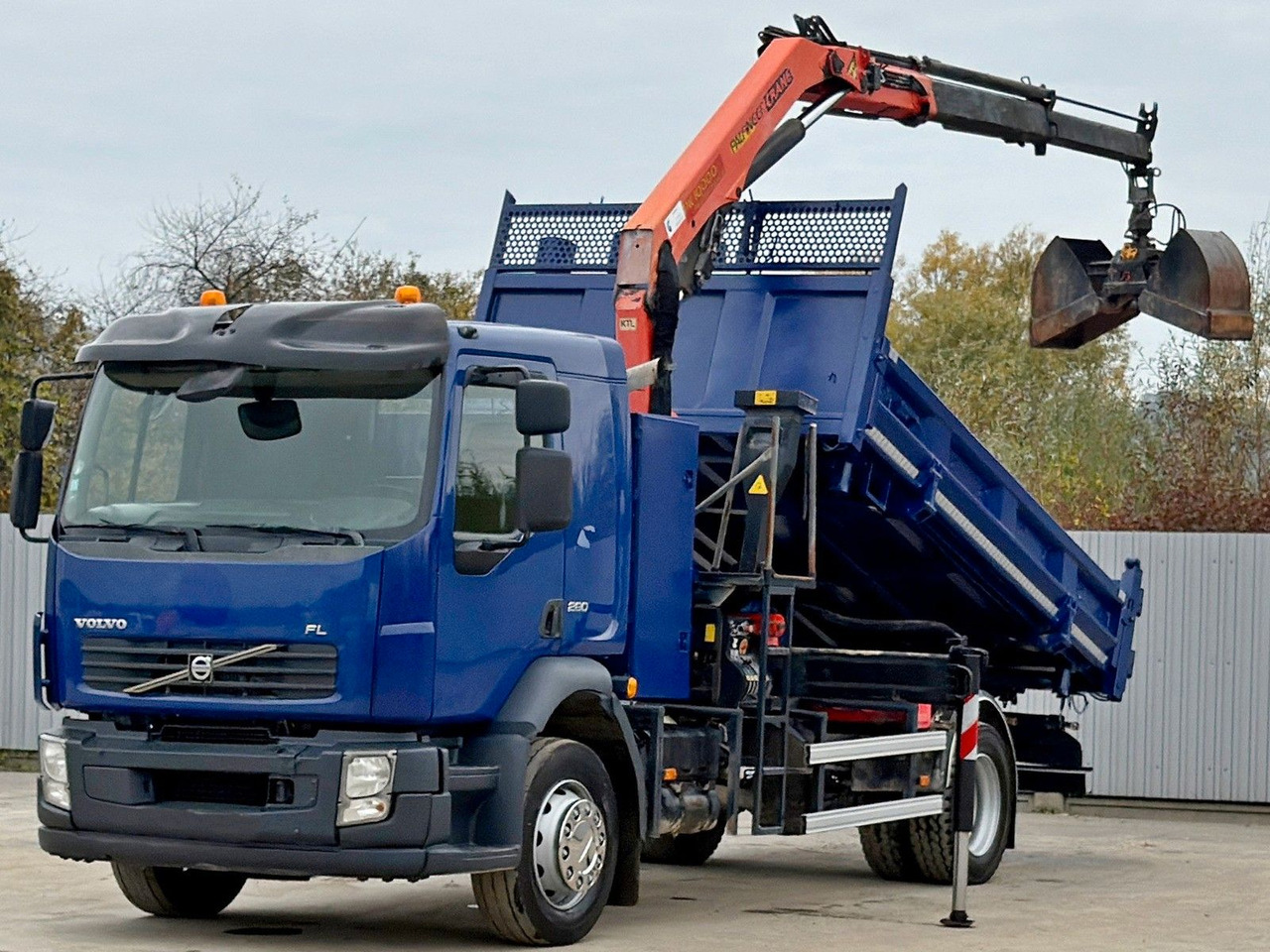 Volvo FL280 KIPPER 4,35m * PALFINGER PK 10000 + FUNK - Kranbil: bilde 2 Volvo FL280 KIPPER 4,35m * PALFINGER PK 10000 + FUNK - Kranbil: bilde 2
