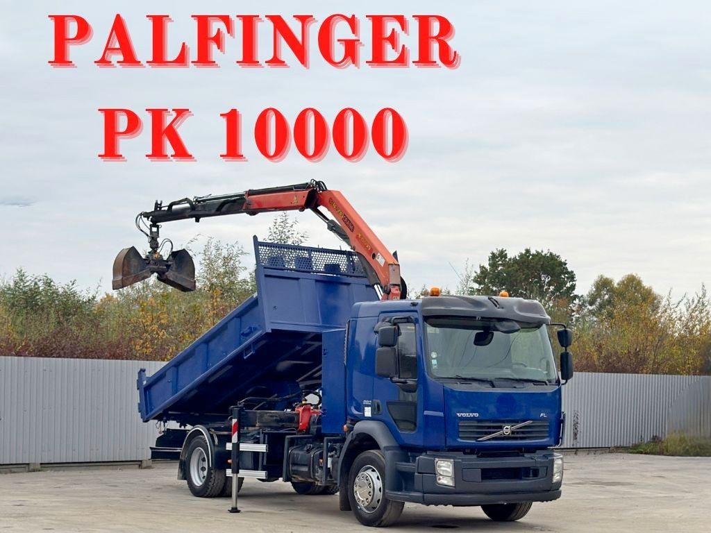 Volvo FL280 KIPPER 4,35m * PALFINGER PK 10000 + FUNK - Kranbil: bilde 1 Volvo FL280 KIPPER 4,35m * PALFINGER PK 10000 + FUNK - Kranbil: bilde 1