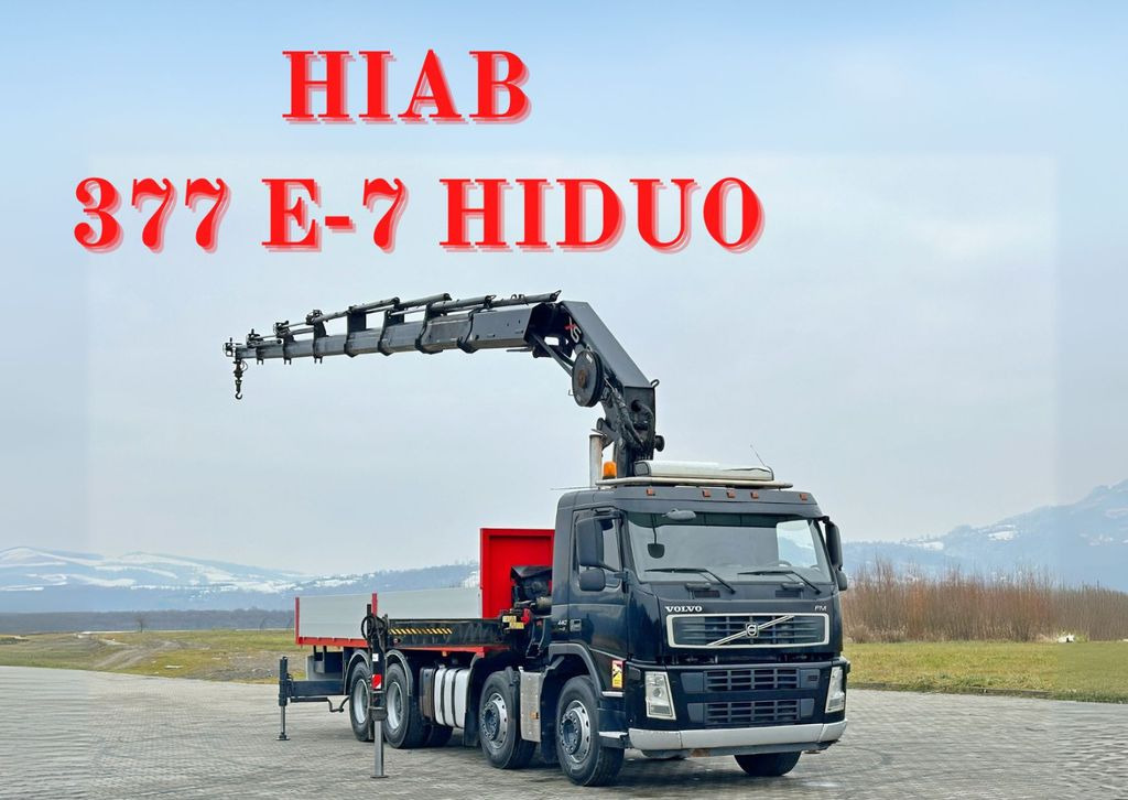 Volvo FM 440* HIAB 377 E-7 HIDUO + FUNK / 8x4 - Planbil, Kranbil: bilde 1 Volvo FM 440* HIAB 377 E-7 HIDUO + FUNK / 8x4 - Planbil, Kranbil: bilde 1