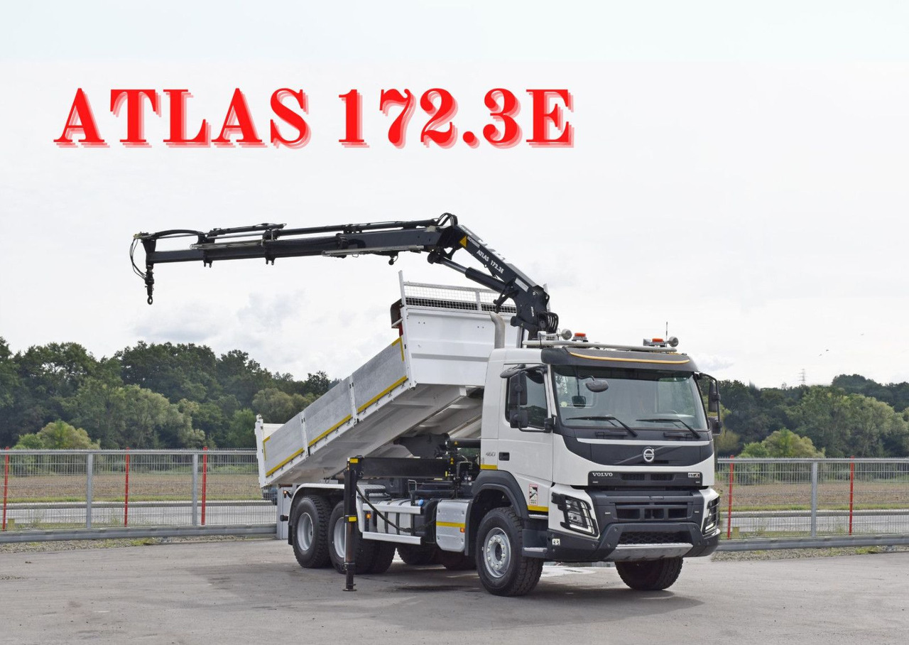 Volvo FMX 460 Kipper 5,40m *ATLAS 172.3E/FUNK *6x4 - Kranbil: bilde 1 Volvo FMX 460 Kipper 5,40m *ATLAS 172.3E/FUNK *6x4 - Kranbil: bilde 1