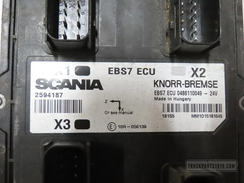 KNORR-BREMSE 2594187 EBS7 regeleenheid - Styreenhet for Lastebil: bilde 2 KNORR-BREMSE 2594187 EBS7 regeleenheid - Styreenhet for Lastebil: bilde 2