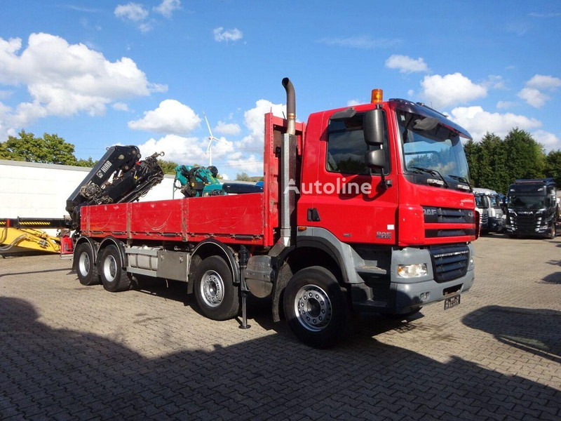 DAF CF 85.410 - Flatbed + crane - Planbil, Kranbil: bilde 2 DAF CF 85.410 - Flatbed + crane - Planbil, Kranbil: bilde 2