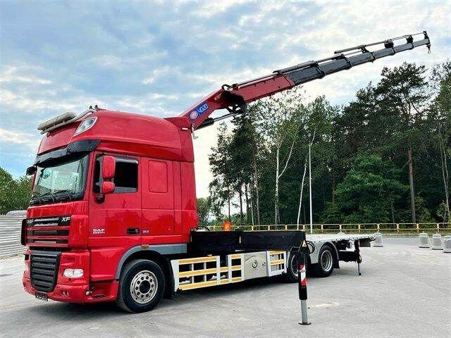 DAF XF 105 6x2 HMF 4020 EURO 5 KRAN CRANE - Planbil, Kranbil: bilde 1 DAF XF 105 6x2 HMF 4020 EURO 5 KRAN CRANE - Planbil, Kranbil: bilde 1