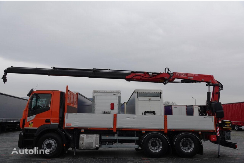 Iveco 420 Flatbed + crane FASSI 185 6x2 - Planbil, Kranbil: bilde 1 Iveco 420 Flatbed + crane FASSI 185 6x2 - Planbil, Kranbil: bilde 1