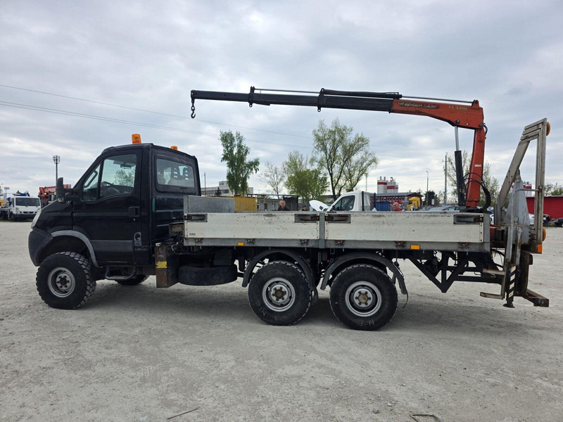 Varebil med plan Iveco Daily 55 S 18 4x4 + Veldhuizen Palfinger PK3300 Clixtar: bilde 7