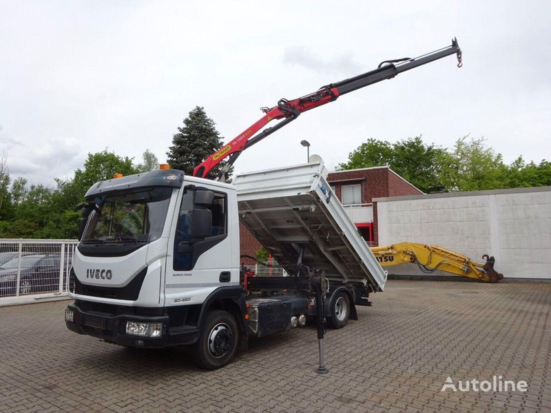 Iveco Eurocargo 80-220 Tipper + crane - Tippbil, Kranbil: bilde 1 Iveco Eurocargo 80-220 Tipper + crane - Tippbil, Kranbil: bilde 1
