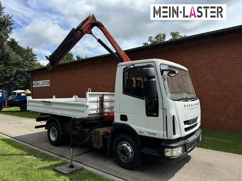 Iveco ML75E16 3-Way Meiller Tipper Crane Palfinger PK 4200 - Tippbil, Kranbil: bilde 1 Iveco ML75E16 3-Way Meiller Tipper Crane Palfinger PK 4200 - Tippbil, Kranbil: bilde 1