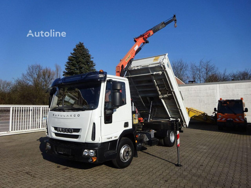 Iveco ML75E18K - 3 way tipper+crane - Tippbil, Kranbil: bilde 1 Iveco ML75E18K - 3 way tipper+crane - Tippbil, Kranbil: bilde 1