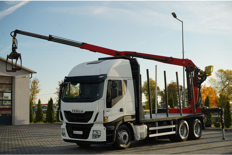 Iveco STRALIS 560 / 6X4 / DO DREWNA / DO DRZEWA / DO LASU / HDS PALFIN - Tømmerbil, Kranbil: bilde 2 Iveco STRALIS 560 / 6X4 / DO DREWNA / DO DRZEWA / DO LASU / HDS PALFIN - Tømmerbil, Kranbil: bilde 2